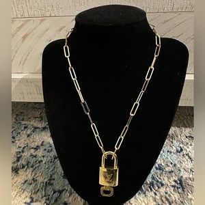 LV Lock and Key Necklace